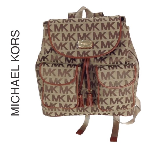 Michael Kors Handbags - Michael Kors Jet Set Flap Backpack NWT